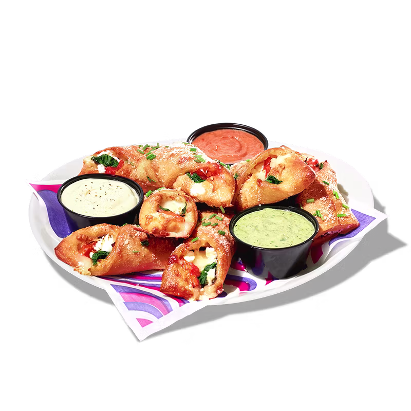 Mellow Mushroom Greek Feta Rollz appetizer